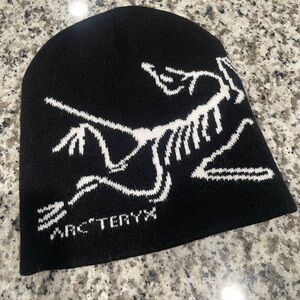 Arc'teryx Black Beanie with White Logo